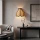 Aplique de Pared en Rafia Beige y Negro | Serie NALA