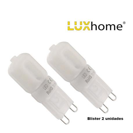 BOMBI. LED LUXHOME G9 2.5W BLISTER 2 UNID 3000K