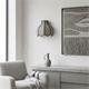 Aplique de Pared en Rafia Gris y Negro | Serie NALA