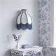 Aplique de Pared Blanco con Flecos Azules | Serie NALA II