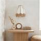 Aplique de Pared Blanco con Flecos Yute | Serie NALA II