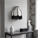 Aplique de Pared Blanco con Flecos Negros | Serie NALA II