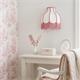 Aplique de Pared Blanco con Flecos Rosas | Serie NALA II