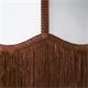 Aplique de Pared Blanco con Flecos Terracota | Serie NALA II