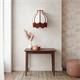 Aplique de Pared Blanco con Flecos Terracota | Serie NALA II