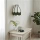 Aplique de Pared Blanco con Flecos Verdes | Serie NALA II