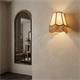 Aplique de Pared Blanco y Yute con Flecos | Serie YARA II