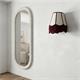 Aplique de Pared Blanco y Burdeos con Flecos | Serie YARA II