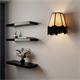 Aplique de Pared Blanco y Negro con Flecos | Serie YARA II