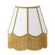 Aplique de Pared Blanco y Oro con Flecos | Serie YARA II
