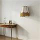 Aplique de Pared Blanco y Oro con Flecos | Serie YARA II