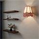Aplique de Pared Blanco y Rosa con Flecos | Serie YARA II