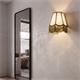 Aplique de Pared Blanco y Verde con Flecos | Serie YARA II