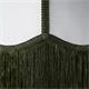 Aplique de Pared Blanco/Verde Oscuro y Fleco | Serie YARA II