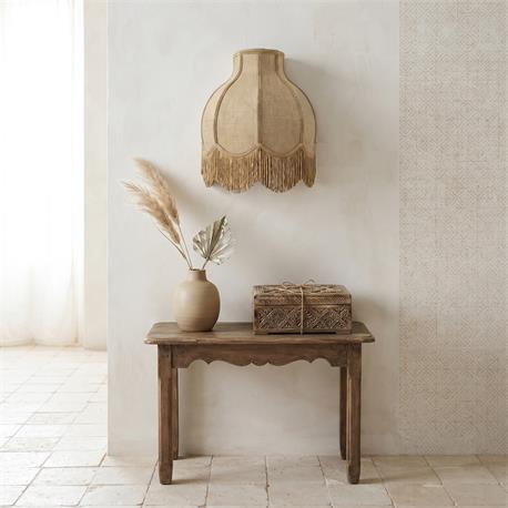 Aplique de Pared con Pantalla Yute y Flecos | Serie NALA II