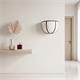 Aplique de Pared Blanco con Cinta Burdeos | Serie LUNA