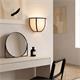 Aplique de Pared Blanco con Cinta Negra | Serie LUNA