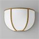 Aplique de Pared Blanco con Cinta Oro | Serie LUNA