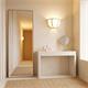 Aplique de Pared Blanco con Cinta Oro | Serie LUNA