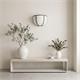 Aplique de Pared Blanco con Cinta Verde | Serie LUNA