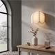 Aplique de Pared con Pantalla de Lino Blanco | Serie IRIS