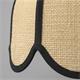 Aplique de Pared en Rafia Beige | Serie IRIS