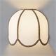 Aplique de Pared con Pantalla Blanca y Yute | Serie IRIS