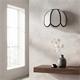 Aplique de Pared con Pantalla Blanca y Negro | Serie IRIS