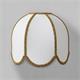 Aplique de Pared con Pantalla Blanca y Oro | Serie IRIS