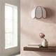Aplique de Pared con Pantalla Blanca y Rosa | Serie IRIS
