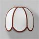 Aplique de Pared con Pantalla Blanca/Terracota | Serie IRIS