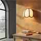 Aplique de Pared con Pantalla Blanca/Terracota | Serie IRIS