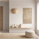 Aplique de Pared con Pantalla de Yute Natural | Serie LUNA