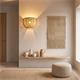 Aplique de Pared con Pantalla de Yute Natural | Serie LUNA