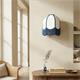 Aplique de Pared Blanco con Flecos Azules | Serie IRIS II