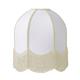 Aplique de Pared Blanco con Flecos Beige | Serie IRIS II