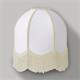 Aplique de Pared Blanco con Flecos Beige | Serie IRIS II