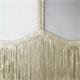 Aplique de Pared Blanco con Flecos Beige | Serie IRIS II