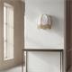 Aplique de Pared Blanco con Flecos Beige | Serie IRIS II