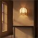 Aplique de Pared Blanco con Flecos Beige | Serie IRIS II