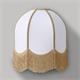 Aplique de Pared Blanco con Flecos en Yute | Serie IRIS II