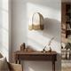 Aplique de Pared Blanco con Flecos en Yute | Serie IRIS II