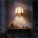 Aplique de Pared Blanco con Flecos en Yute | Serie IRIS II