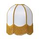 Aplique de Pared Blanco con Flecos Mostaza | Serie IRIS II