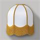 Aplique de Pared Blanco con Flecos Mostaza | Serie IRIS II