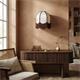 Aplique de Pared Blanco con Flecos Marrones | Serie IRIS II
