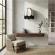 Aplique de Pared Blanco con Flecos Negros | Serie IRIS II