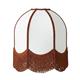 Aplique de Pared Blanco con Flecos Terracota | Serie IRIS II