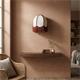 Aplique de Pared Blanco con Flecos Terracota | Serie IRIS II