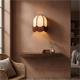Aplique de Pared Blanco con Flecos Terracota | Serie IRIS II